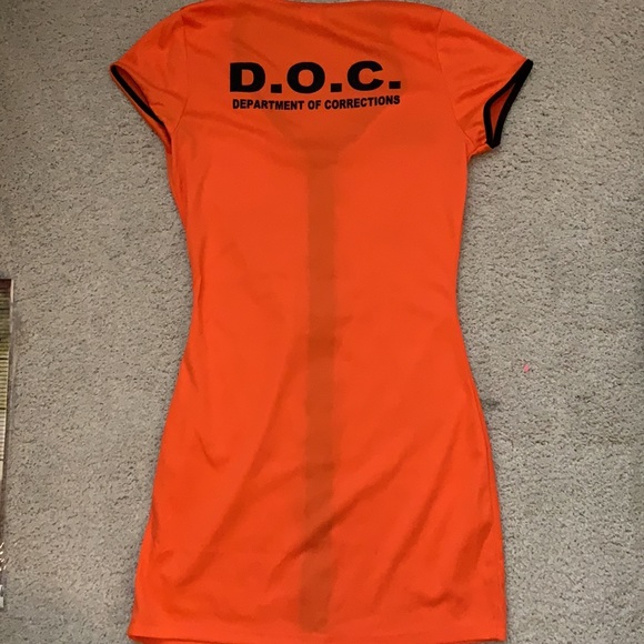 Locked up adult female costume, M 6-10 - Picture 5 of 7